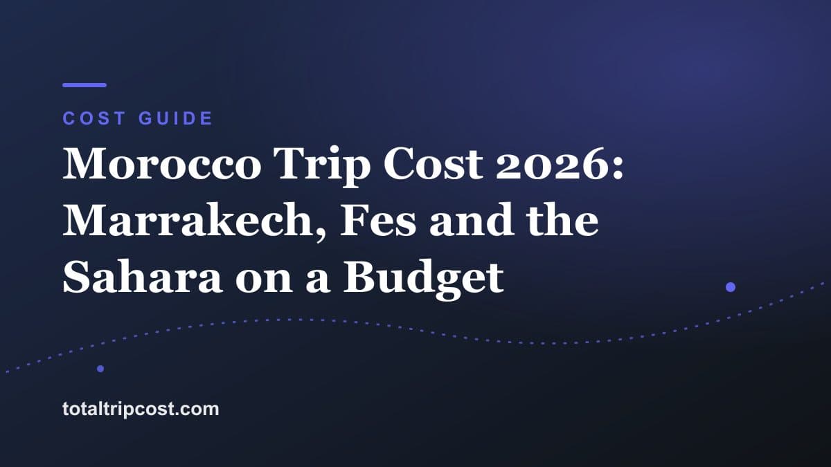 Morocco Trip Cost 2026: Marrakech, Fes and the Sahara on a Budget