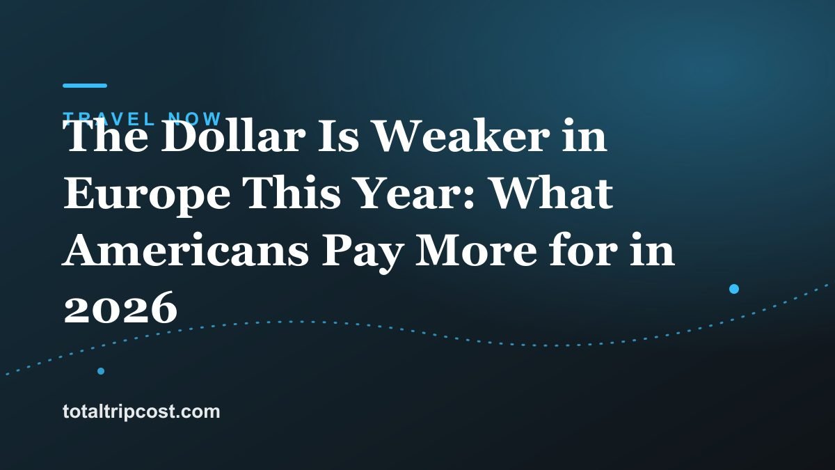 The Dollar Is Weaker in Europe This Year: What Americans Pay More for in 2026