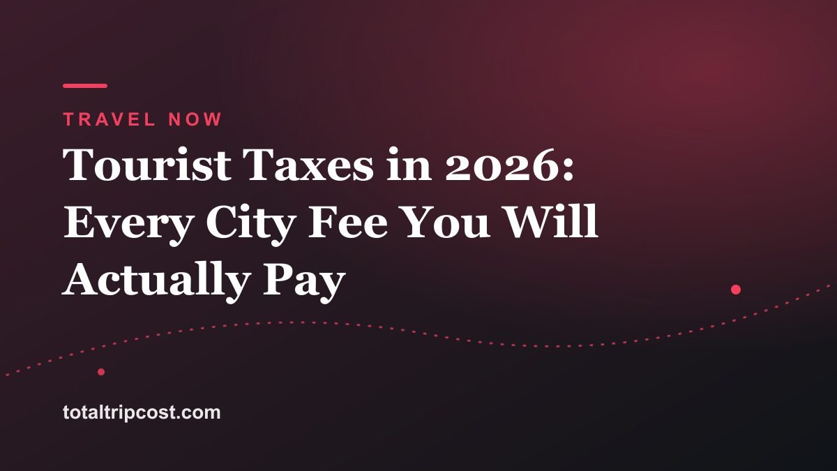 Tourist Taxes in 2026: Every City Fee You Will Actually Pay